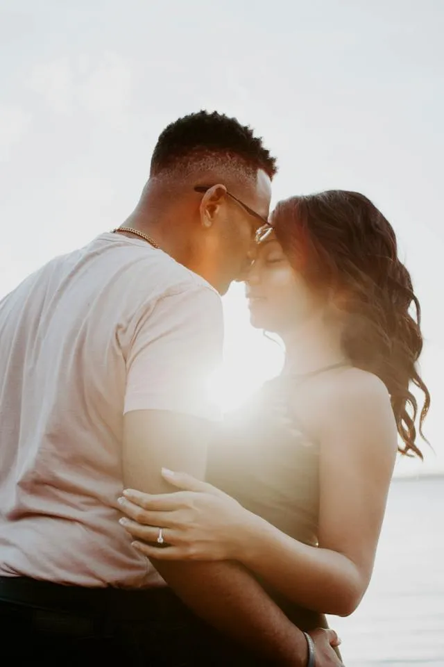 Black Couples Photoshoot Ideas on Romantic sunset