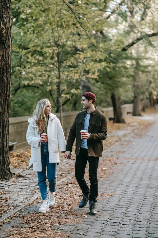 Autumn Stroll for Fall Couple Photoshoot Ideas