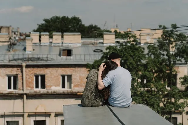 Consider A Rooftop photoshoot for Fall Couple Photoshoot Ideas